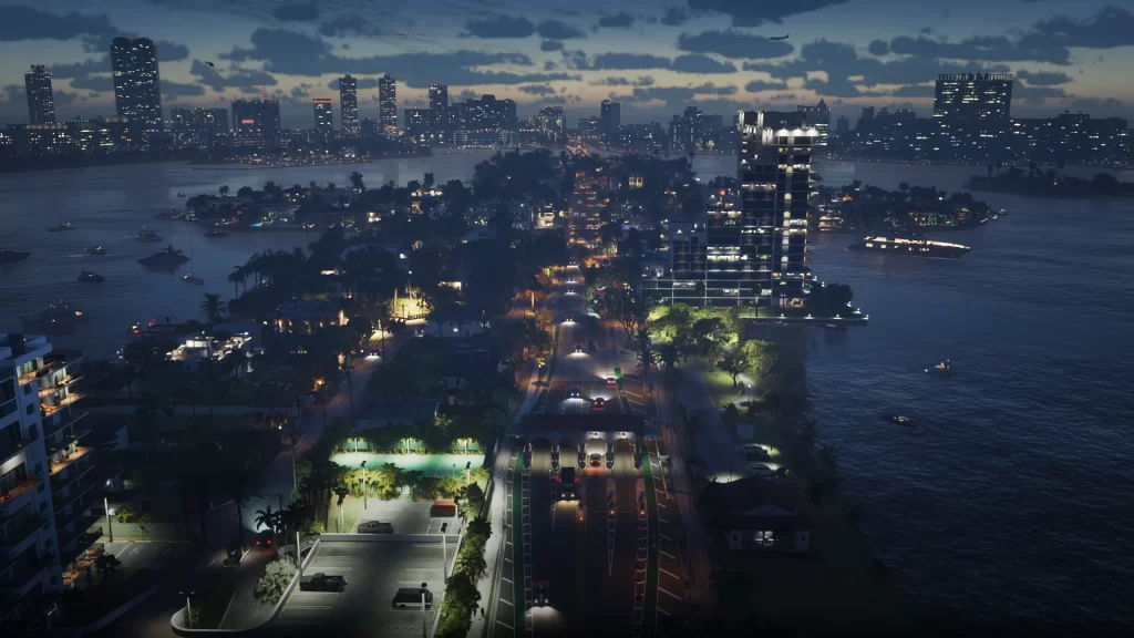 panorama noturno vice city GTA VI