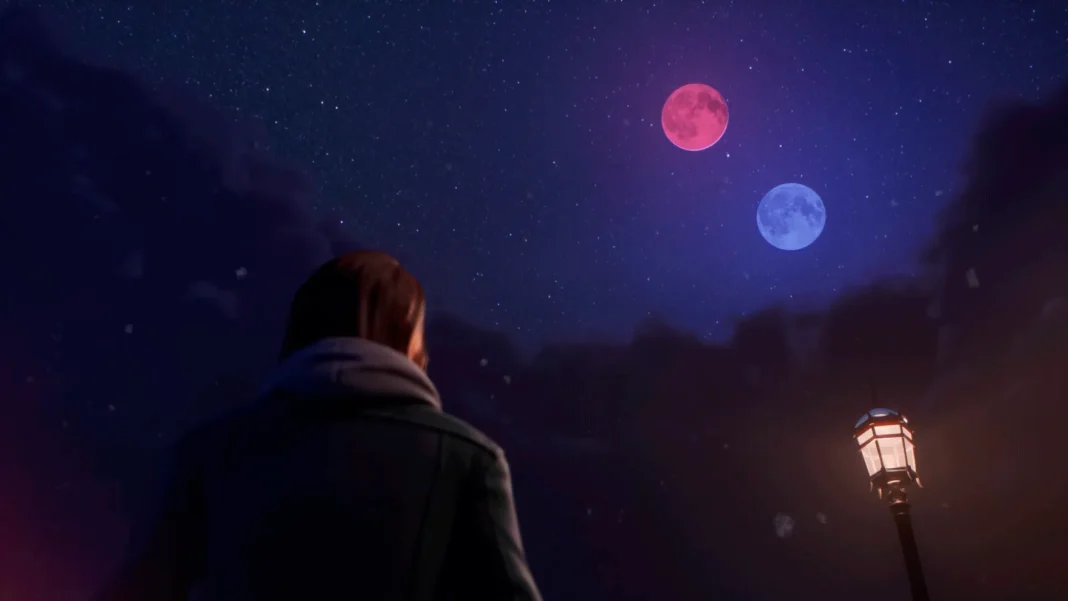 duas luas em Life is Strange Double Exposure