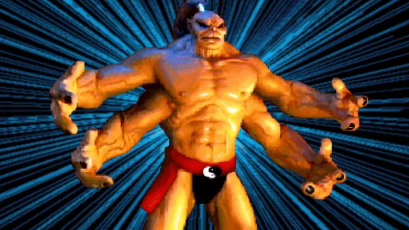 mortal kombat 1992 banner goro