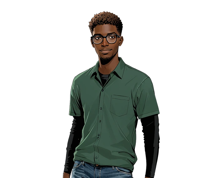 busto do personagem Derrick de Under Two Skies